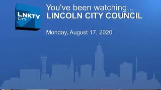 Lincoln City Council Directors Meeting August 17, 2020