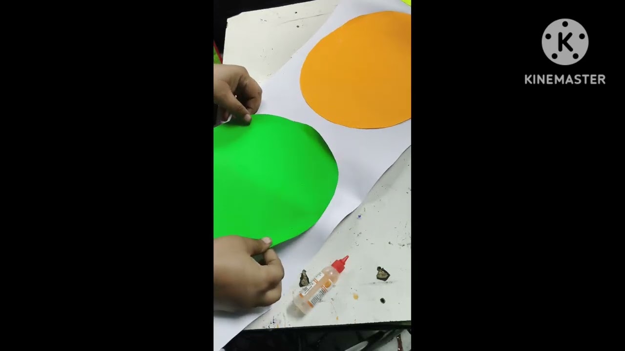 Let's make something to decorate  art class of our school 🎒🎒