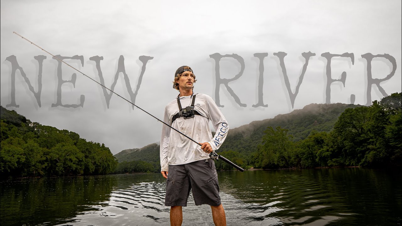 LAND OF GIANTS New River Fishing (with ADub Fishing) YouTube