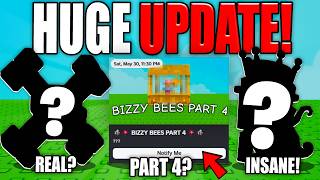 BIZZY BEE PART 4 IS REAL?! NEW LEAKS + COMPLETING UPDATE! (Grow A Garden)