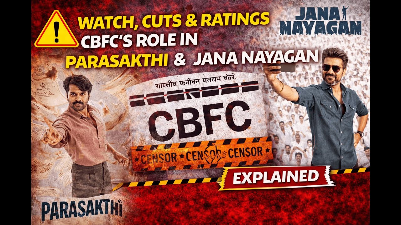 Watch, Cuts & Ratings: CBFC’s Role in Parasakthi and Jana Nayagan Explained