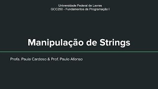 Lesson 11 - String Manipulation