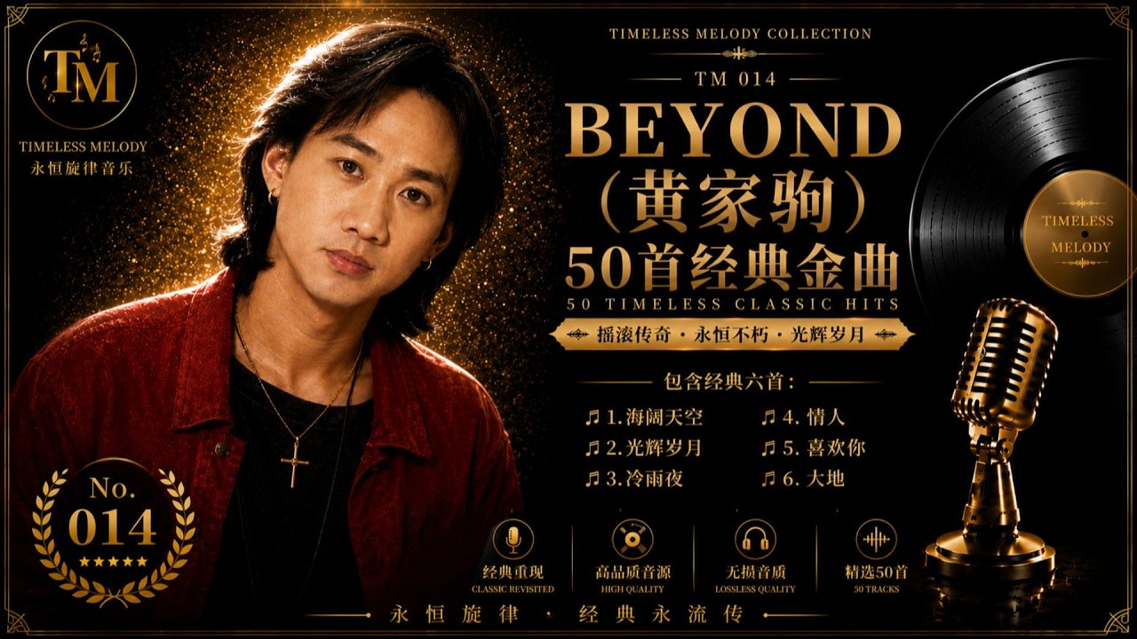 BEYOND（黄家驹）50首经典金曲｜海阔天空・光辉岁月・真的爱你・喜欢你