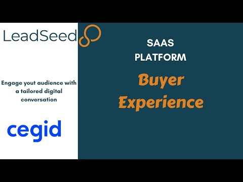 LeadSeed - Buyer experience with CEGID's asset on 