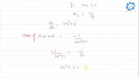 Find the equation of the normals to the curve y=x^3+2x+6, which are parallel to line... | Snapsolve