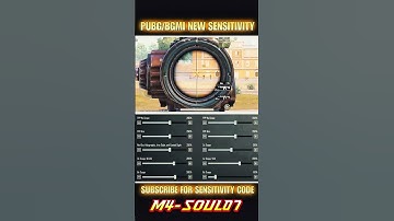 BGMI/PUBG 4.1 best sensitivity settings | bgmi sensitivity code | #shorts #bgmi #pubg #tedrush #bome
