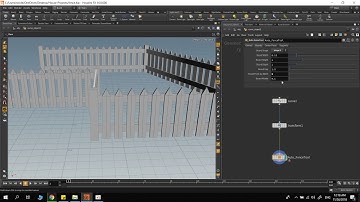 auto fence asset in Houdini