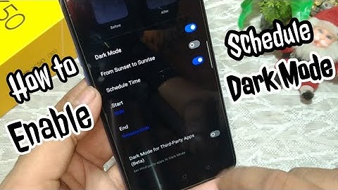 How to Enable Schedule Dark Mode in Realme UI | Realme UI Update