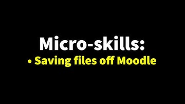 Saving files off Moodle