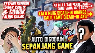 KETEMU RANDOM CEWEK CANTIK + COWOK SUPER KOCAK !! SEPANJANG GAME AUTO DI GODAIN WKWKWK - PUBG MOBILE