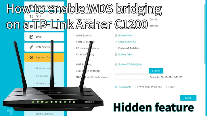 How to enable WDS Bridging on a TP-Link Archer C1200 [Hidden feature]