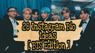 20 BTS Instagram Bio Ideas✧*:･Aesthetic Bio✧*:･[ BTS Edition ]