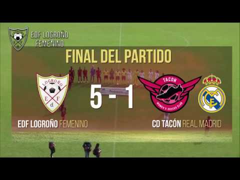 Resumen Partido Victoria del EDF Logroño ante el CD Tacón (5-1). Jornada 3 Primera Iberdrola