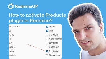 How to activate the Products plugin in Redmine?