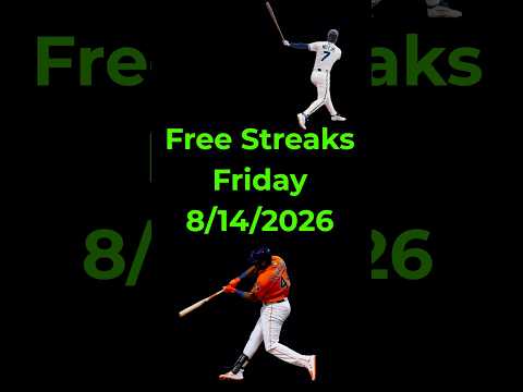Top 5 MLB Streaks (Friday 8/14/26)