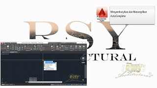 Cara menampilkan dan sembunyikan AutoComplete di AutoCAD