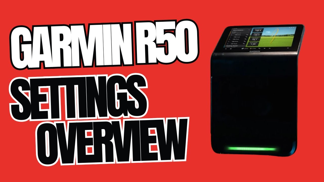 Garman R50 Deep Dive in to the Garmin R50 Settings - YouTube