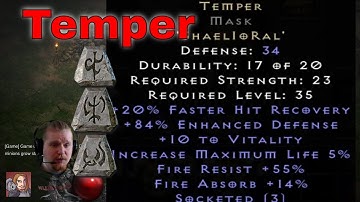 D2R 2.6 PTR Runewords - Temper (Shael Io Ral)