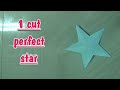 How to make perfect star in one cut