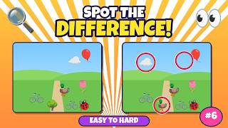Spot the Difference #6 🔍 18 Puzzles Easy to Hard | Brain Game for Kids screenshot 2