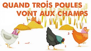 Video thumbnail of "Steve Waring - Quand trois poules vont aux champs - comptine pour enfant"