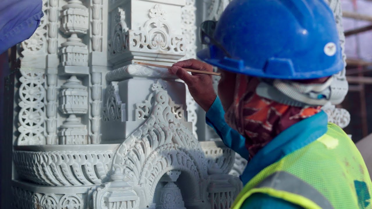 Construction Update - March 2023 I BAPS Hindu Mandir, Abu Dhabi - YouTube