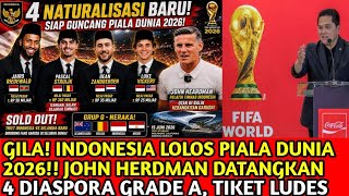 CRAZY! INDONESIA QUALIFIED FOR THE 2026 WORLD CUP!! JOHN HERDMAN BRINGS IN 4 GRADE A DIASPORA, TI...