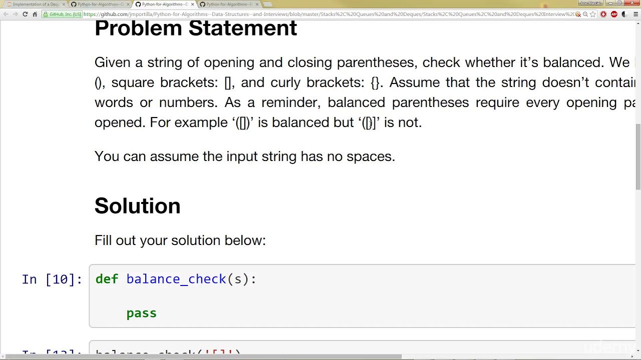 076 Balanced Parentheses Check Interview Problem - YouTube