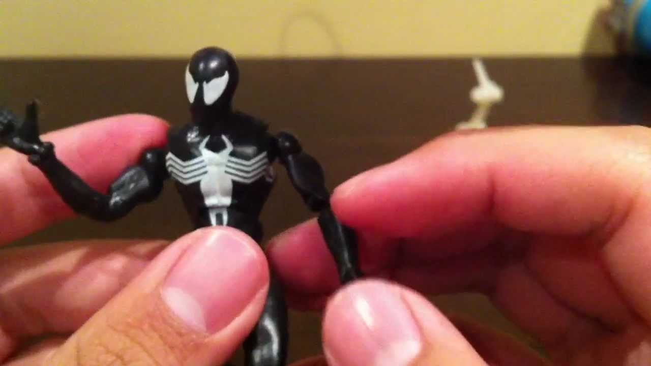 Marvel Heroes 2005 black suit spider-man (super SHOWDOWN hero line)