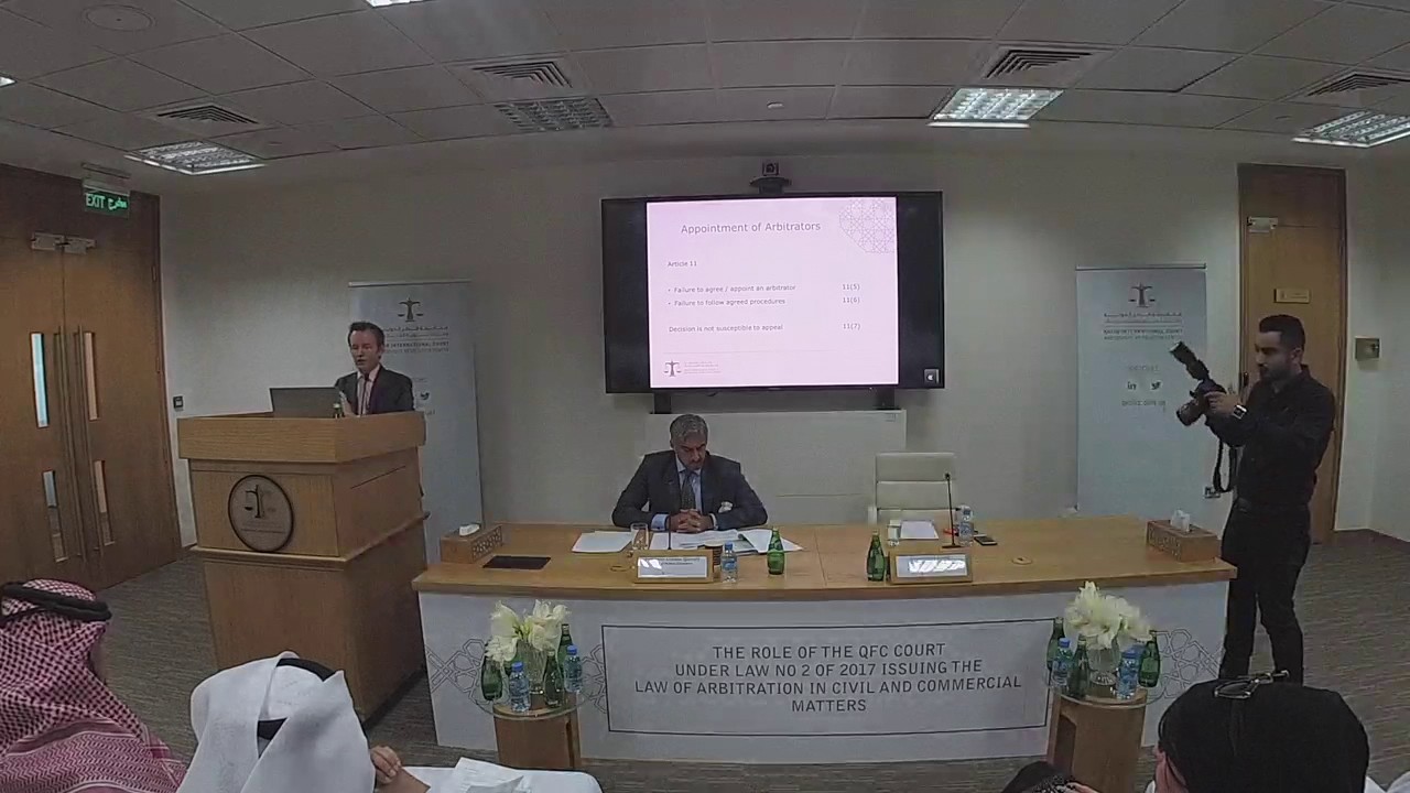 Christopher Grout - QICDRC Seminar on New Qatar Arbitration Law No. 2 of 2017
