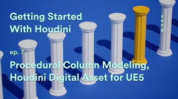 Procedural Modeling, HDA Creation for UE5 – Getting Started With Houdini ep. 7