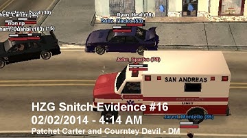 [HZG SNITCH #16] Patches Carter & Courtney Devil - Deathmatching [DM]