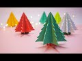 How to make a Christmas Tree with Paper | 3D Xmas Tree Easy Decoration