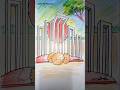How to Draw 21st February | Shahid Minar | ২১শে ফেব্রুয়ারি #shorts #drawing #আঁকা