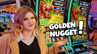 Hitting Bonuses on a Mighty Cash Slot Machine at Golden Nugget in Las Vegas!