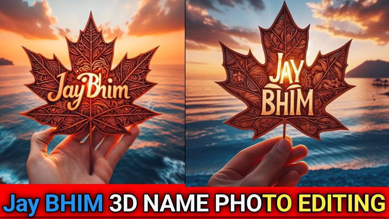 Jay bhim 3d Name photo editing/ jay bhim trending video editing