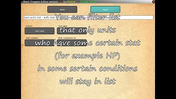 Warcraft 2 Trigger Editor : 5 - Values and Units Triggers