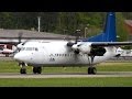 Fokker 50 Denim Air Landing & Take-Off at Bern Airport