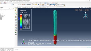 Abaqus Reinforced Concrete Column - Crack