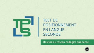 Test De Positionnement En Langue Seconde Tpls