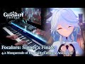 Sinners finale focalors sacrifice dancegenshin impact 42 cutscene piano arrangement