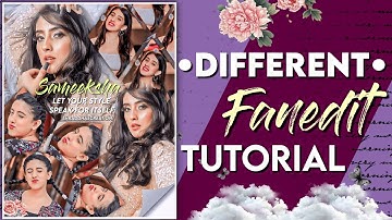 different Fanedit tutorial | Editing tutorial for fanpage | shraddhascreation ✨