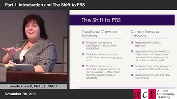 Positive Behavior Support: What Parents Need to Know! Part 1 - Introduction and the Shift to PBS