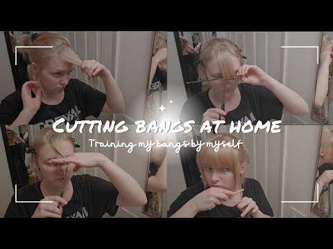 Cutting bangs at home! | how I give myself bangs | DIY bangs