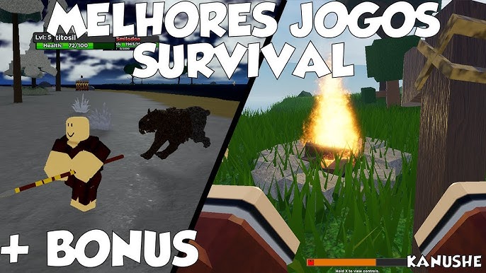 SELVAGENS! TOP 10 MELHORES JOGOS de SOBREVIVÊNCIA do ROBLOX!! 