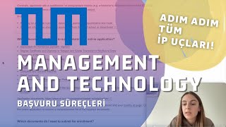 Almanyada Master I - Adım Adım Tum Management And Technology Master Başvurusu Ve Vpd