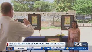 This Dodge City 5th grader is first Kansan to win national contest