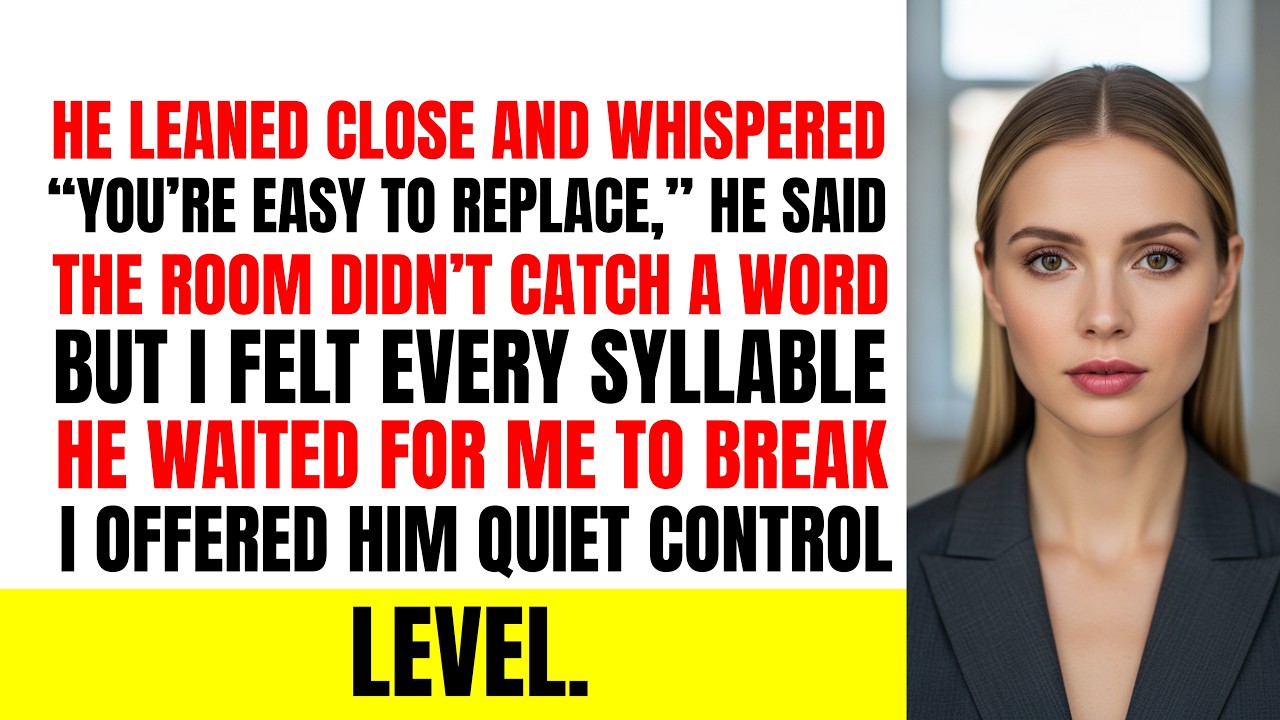 My Husband Whispered, “You’re Easy To Replace.” I Didn’t Raise My Voice.