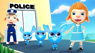 Police Officer - Rabbits's Helper | Rescue Team Adventures | Funny Cartoon for Kids