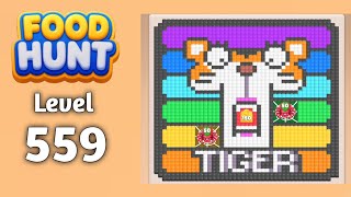 Food Hunt Pixel puzzle level 559 walkthrough solution gameplay